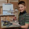 12 letnij genij malchik kupil roditelyam dom u ozera na zarabotannye svoimi kartinami dengi